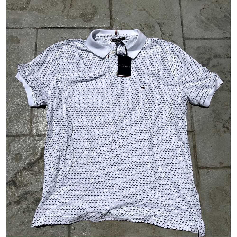 Tommy Hilfiger Patterned Golf Polo - Brand New With Tags